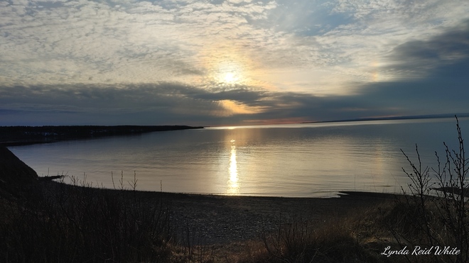 Sun down Joggins, Nova Scotia