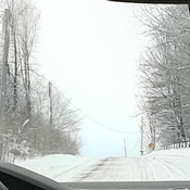 Snow on road