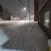 Heavy Snow in Late January Evening