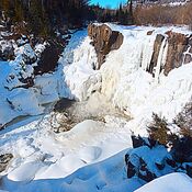 High Falls near the Pigeon River Border .On a very cold January 31/2023!
