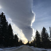 impressive cloud formation on February 3rd .