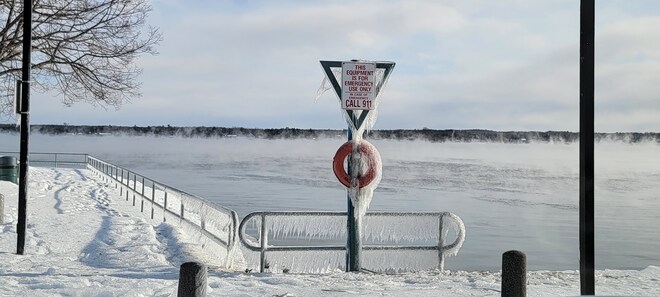 cold day today!! Brockville, ON