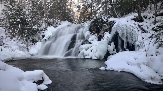 Robertson Creek waterfall Goulais River, Ontario, CA