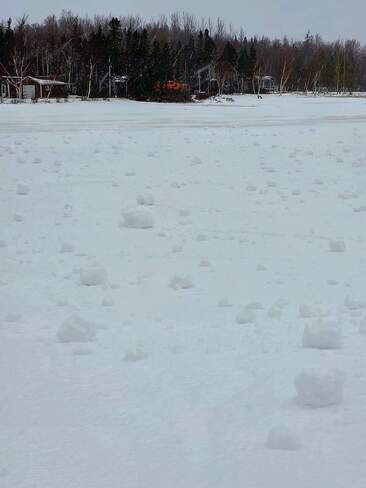 Snowballs formed Howley, NL