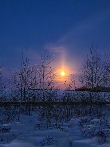 Moon in the morning. Saskatoon, SK