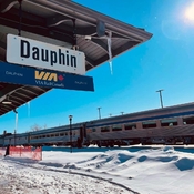 Via Rail stop in Dauphin,mb