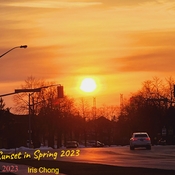March 20 2023 4C First Sunset in Spring 2023! Thornhill Toronto Iris Chong