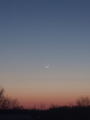 Crescent Moon Sunset Day Star I.R. 87, SK