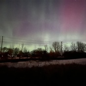Northern Lights in Waterloo,Ontario. Wow!
