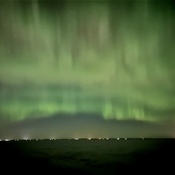 The aurora borealis over Ste.Anne, Manitoba