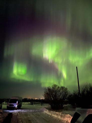 Spectacular light show Maryfield, Saskatchewan, CA