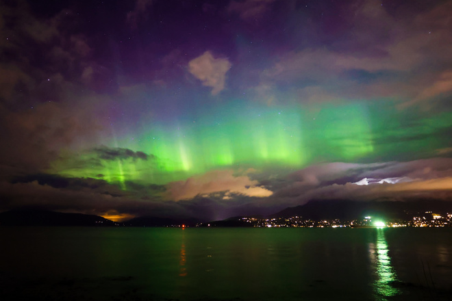 Aurora over West Vancouver 4707 NW Marine Dr, Vancouver, BC V6R 1B7, Canada