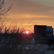 Sunrise this morning