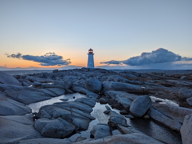 Squall at Sunset Peggys Cove, NS