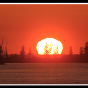 Trois-Rivières, lever de soleil.