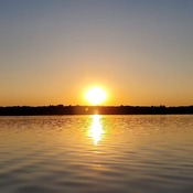 Sunset on Pigeon Lake