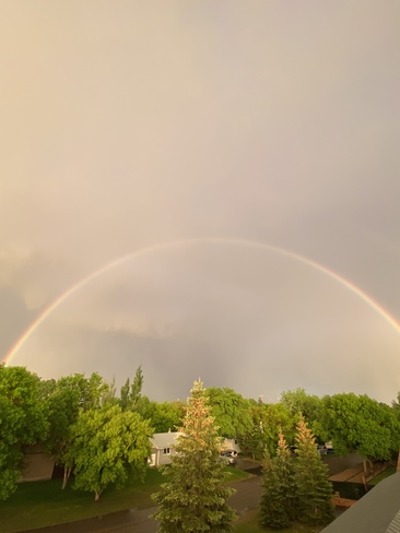 Double Rainbow… Saskatchewan Skies Pilot Butte, SK