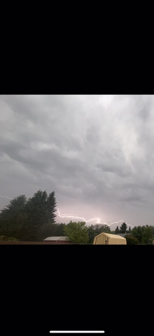 Lightning in Athabasca, AB Athabasca, AB
