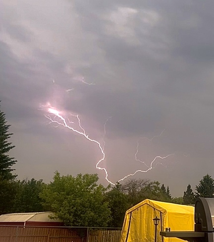 Lightning in Athabasca, AB Athabasca, AB