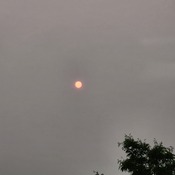 red sun outbthis morning