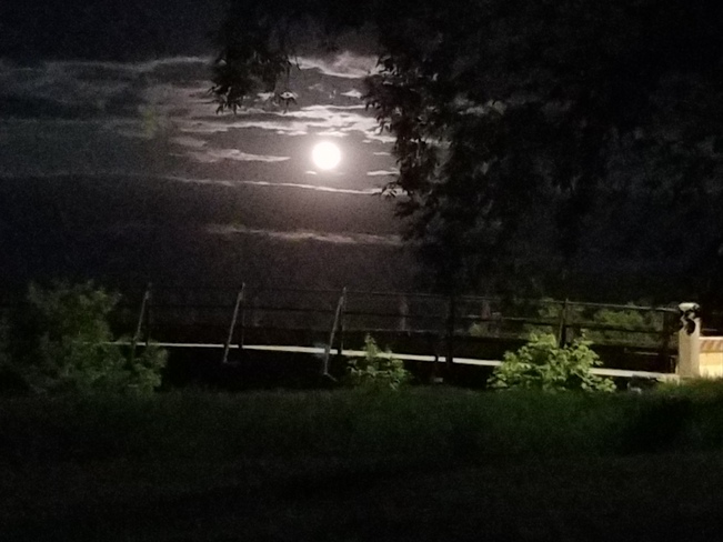 full moon night Moose Jaw, SK