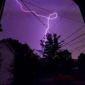 Severe Thunderstorm Captured Lightning