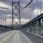 Le pont sortant de l’île St-Laurent.