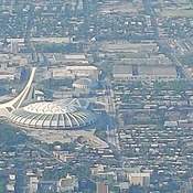 Le stade olympique vu du ciel