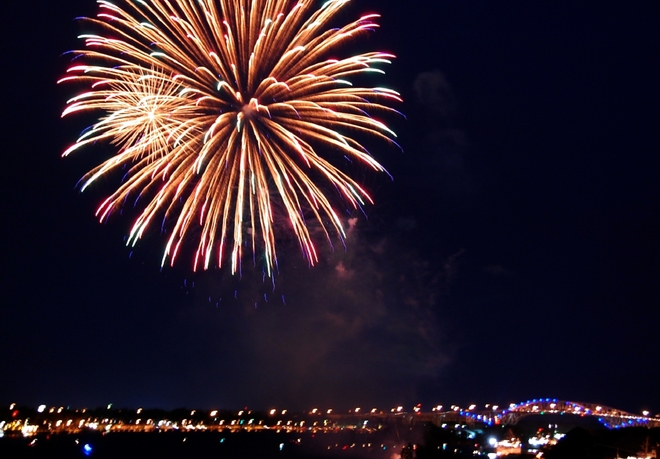 Canada Day 2023 Firework 3 Sarnia Harbour, Sarnia, ON