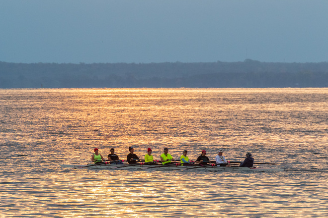 Rowers on the Bay of Quinte at Belleville Ontario Belleville, Ontario