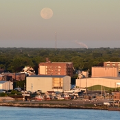 Harvest Moon over Port Huron