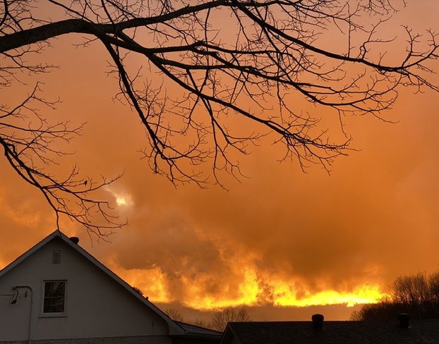 Fiery sunset, Wyebridge, Ontario Wyebridge, ON