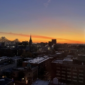 Lever du soleil, Montréal, Centre-Sud