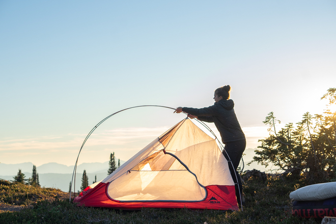Tent Set Up Revelstoke, British Columbia, CA