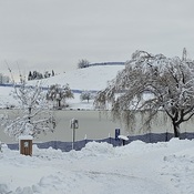 Montagne du Parc de la Cité de Saint-Hubert (Longueuil, QC), sous la neige.