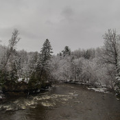 Rivière Saint-Charles sous la neige