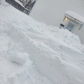 snow bank, 3 day storm