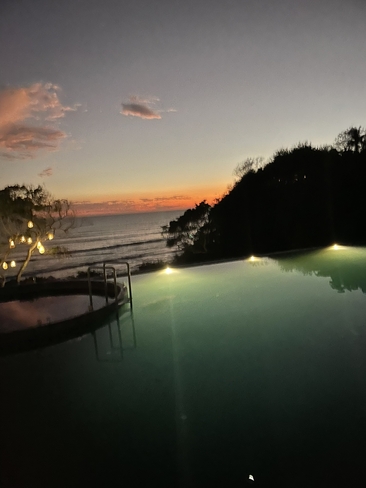Infinity pool at sunset Punta Mita, Nayarit, MX