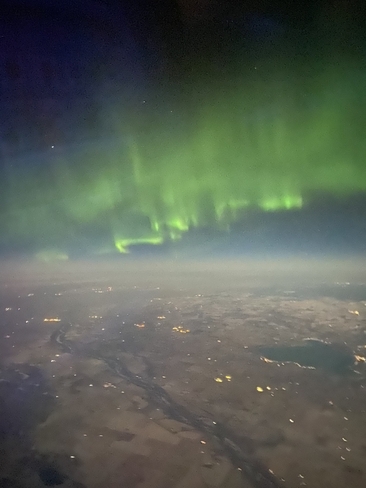 In the sky with the Northern Lights Edmonton, Alberta, CA