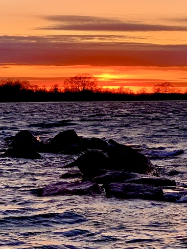 Time change sunset Gananoque, Ontario, CA