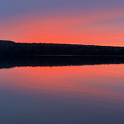 Sunset on sucker lake