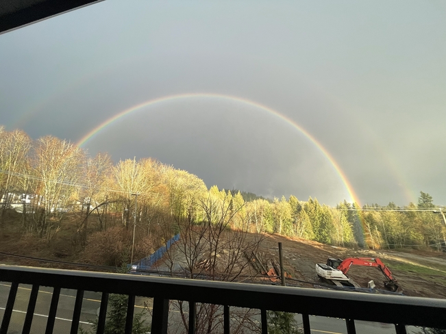 Double rainbow Mission, British Columbia, CA