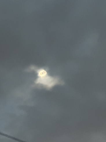 Double ring eclipse Niagara Falls, Ontario, CA