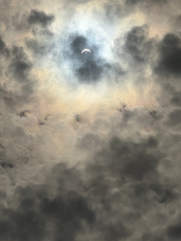Partial Eclipse With The Cloud Bed Hamilton, Ontario, CA