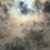 Partial Eclipse With The Cloud Bed