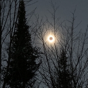 Éclipse solaire totale au parc national du mont megantic