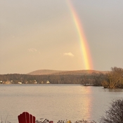 Rainbow over Lake Magog