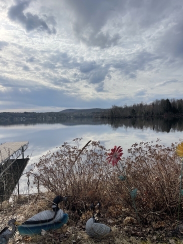 Lac Magog as spring approaches Magog, Quebec, CA