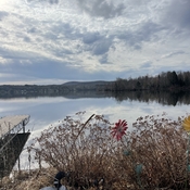 Lac Magog as spring approaches
