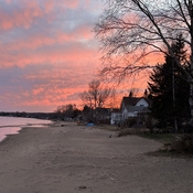 Evening evening sky, Lake Superior